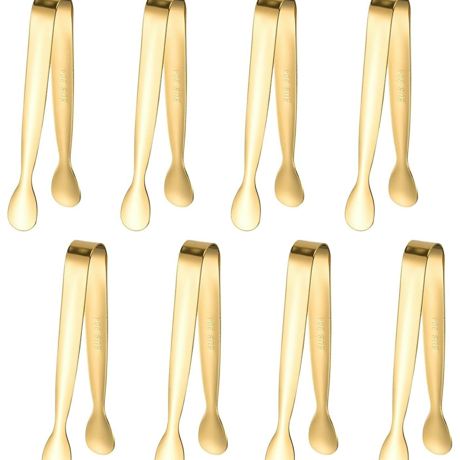 Gold Mini Serving Tongs