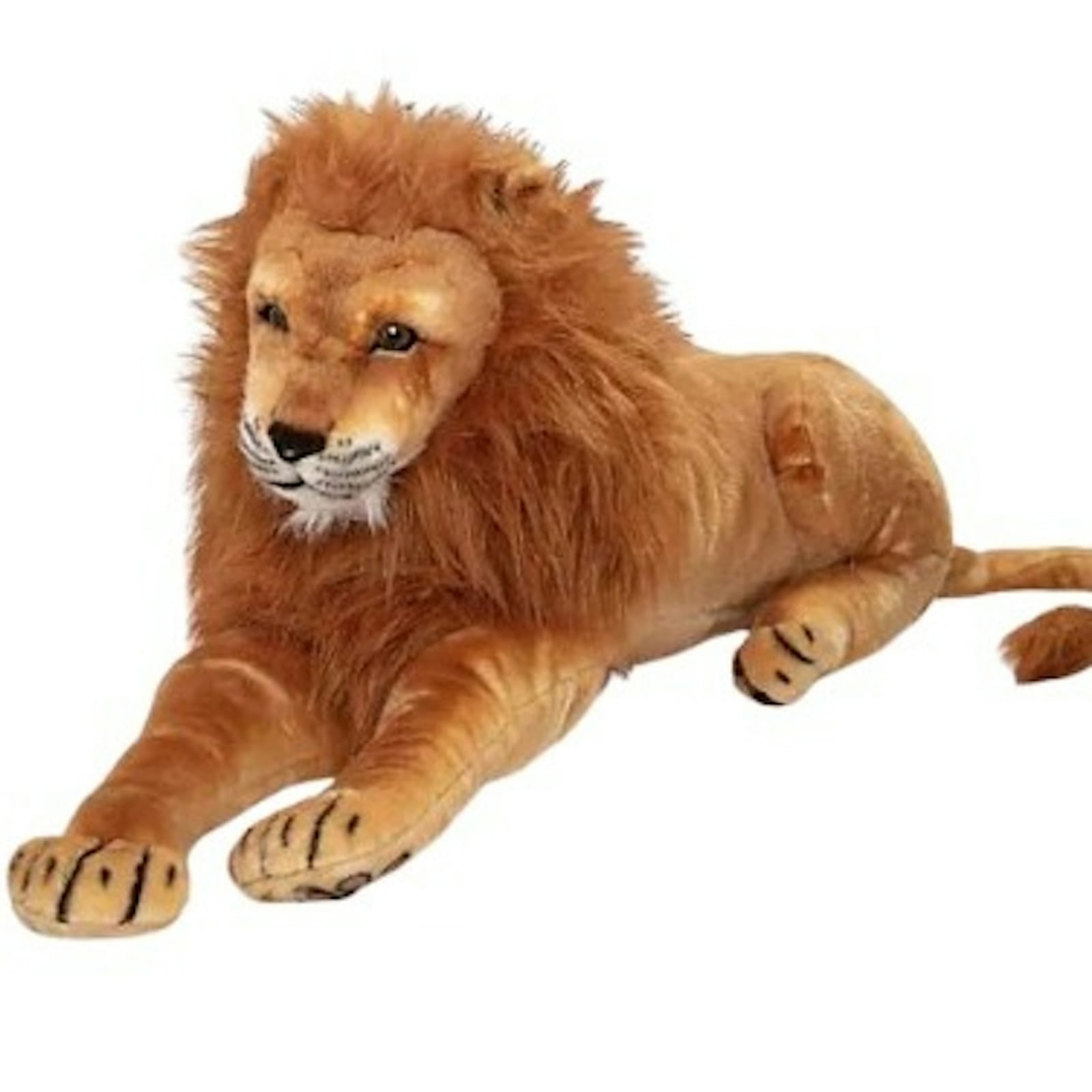 Large Lifelike Plush Lion Prop 15” H x 36” W x 10.5” D