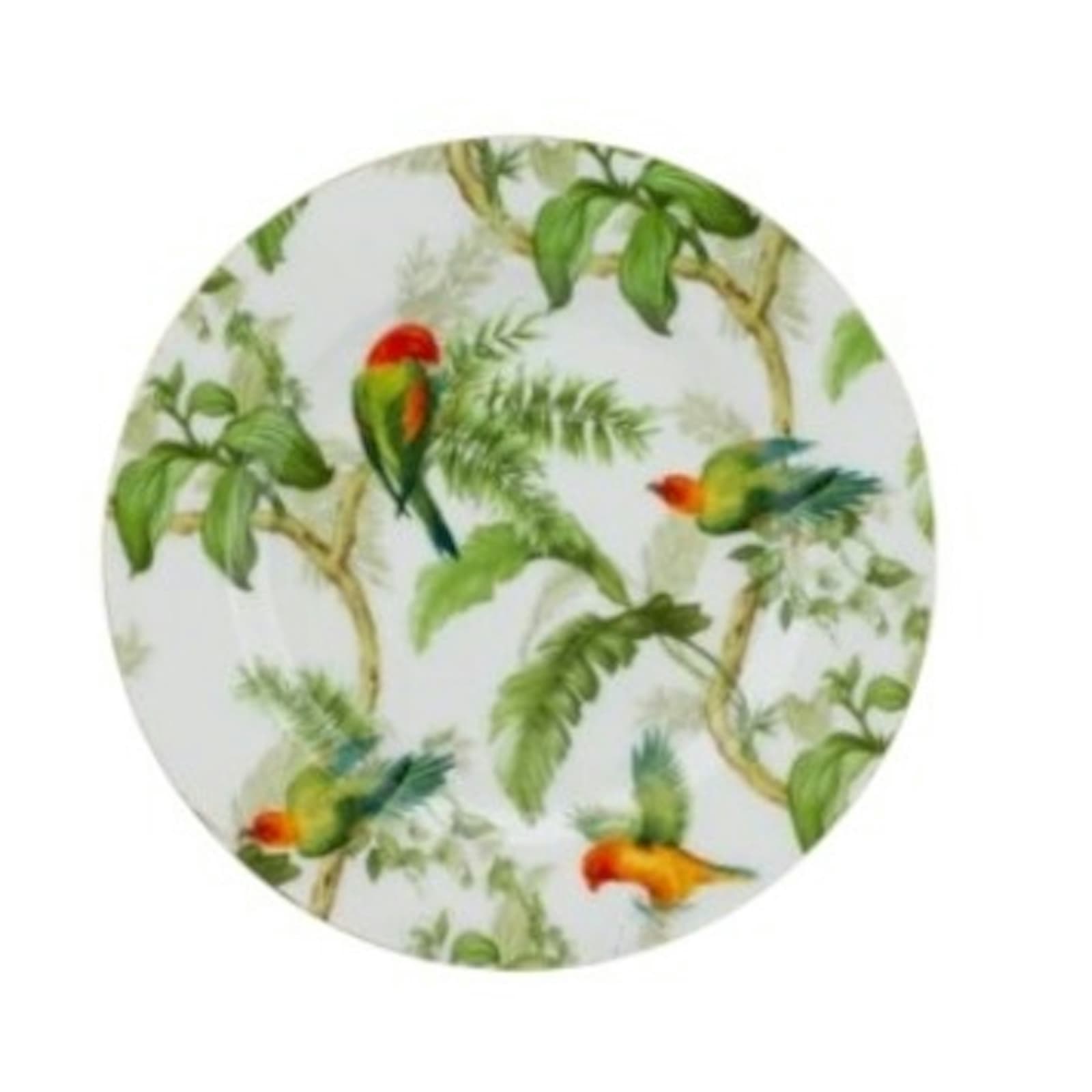 Colorful Parrot Porcelain Dessert Plate — tableware & drinkware rental in New York City, New York from Collect Sisu