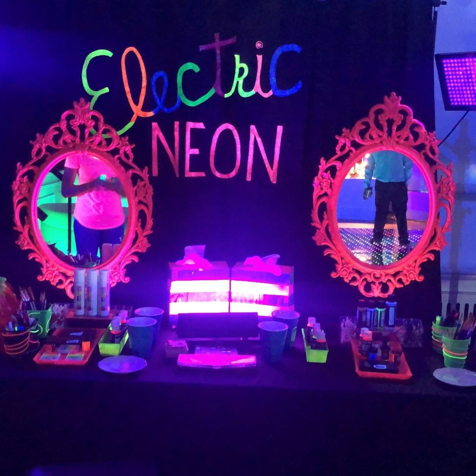 Interactive Neon & Glow Art Station