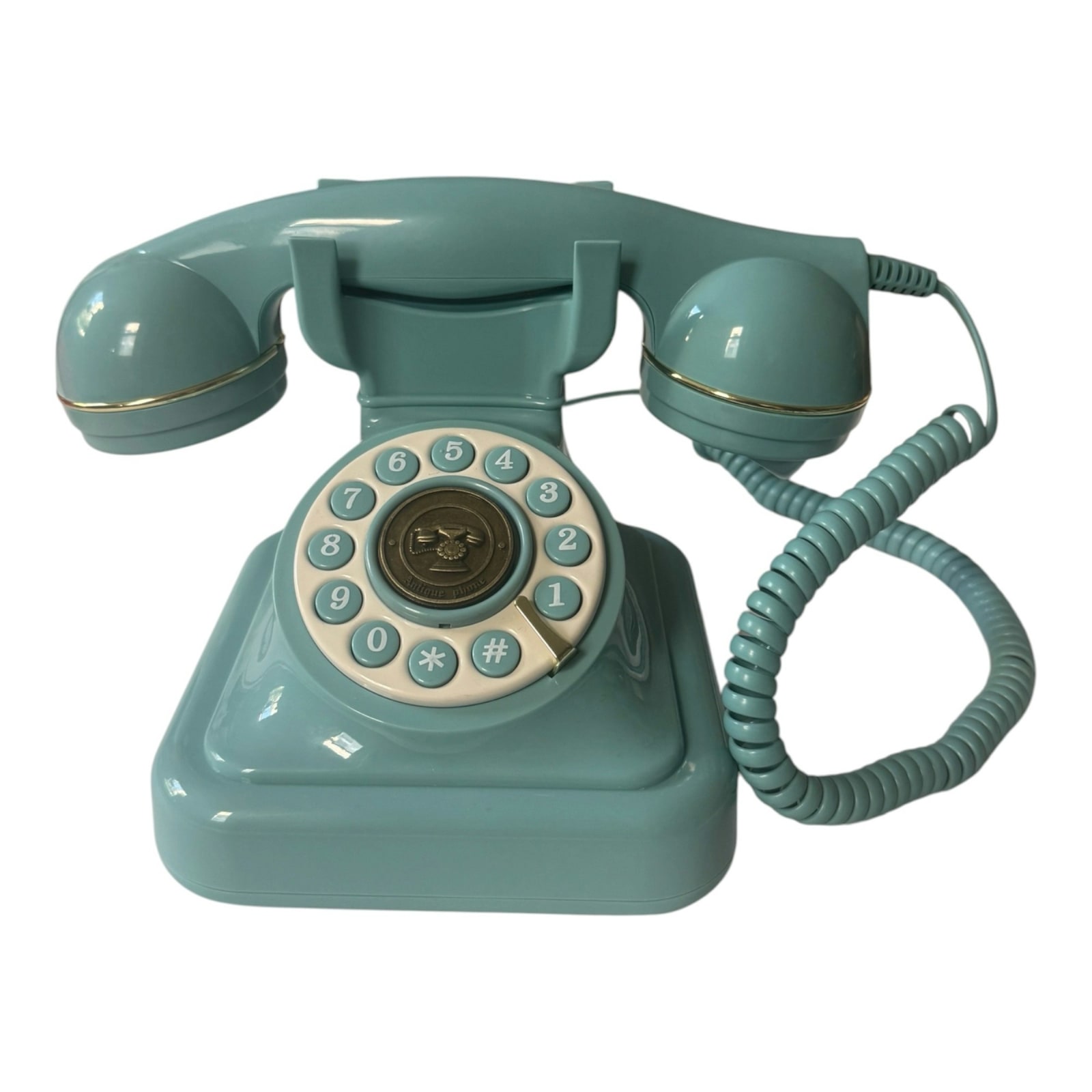 Retro Teal Audio Guest Book Phone — decor & props rental in New York City, New York from Collect Sisu