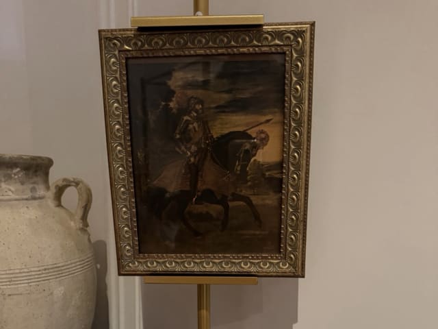 Gold Easel Stand w/ Ornate Frame & Votive Holder, New York, NY event rental | Collect Sisu