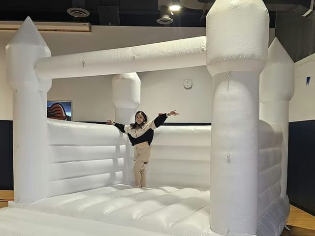 Adult White Castle Bounce House Rental