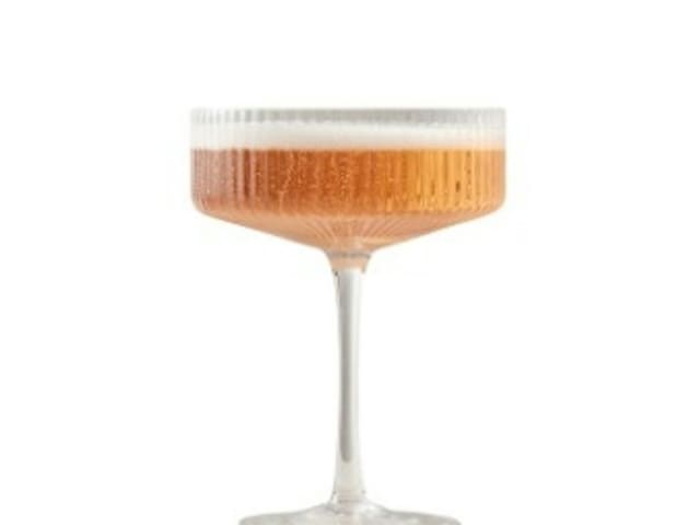 Clear Fluted Glass Champagne Coupe