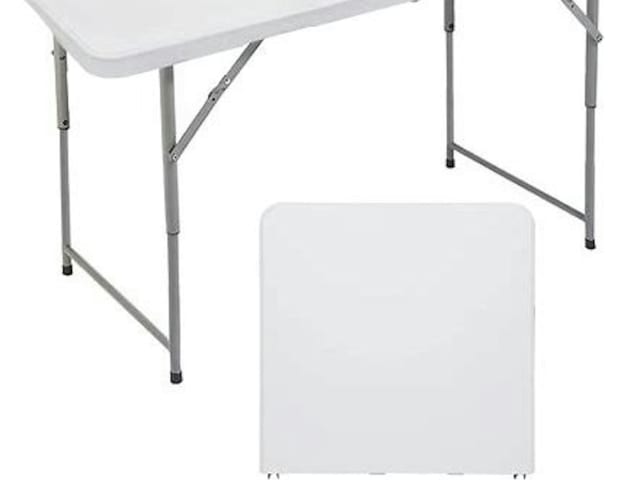 White 4ft Plastic Folding Table