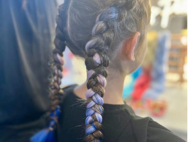 Hair Flair Station: Braids, Extensions & Glitter Roots