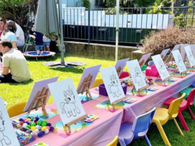 Kids Canvas Painting Party & Glitter Tattoos