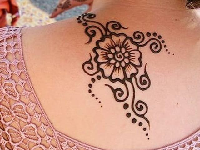 Hand-Drawn Henna Body Art