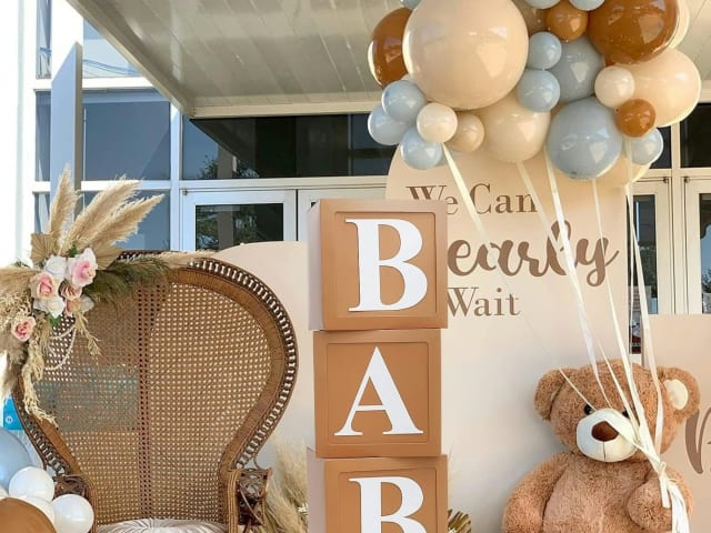 BABY Letter Display Boxes (8pc Brown)