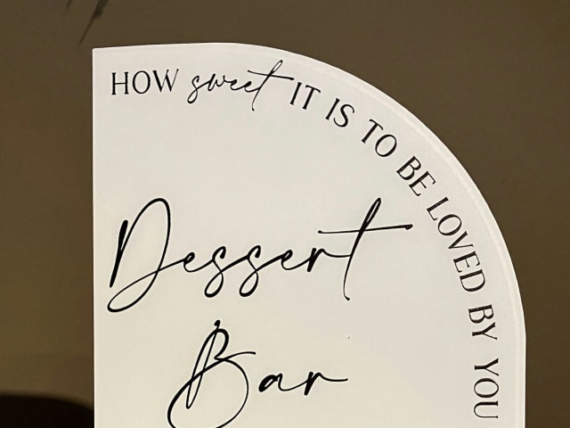 Dessert Bar Sign