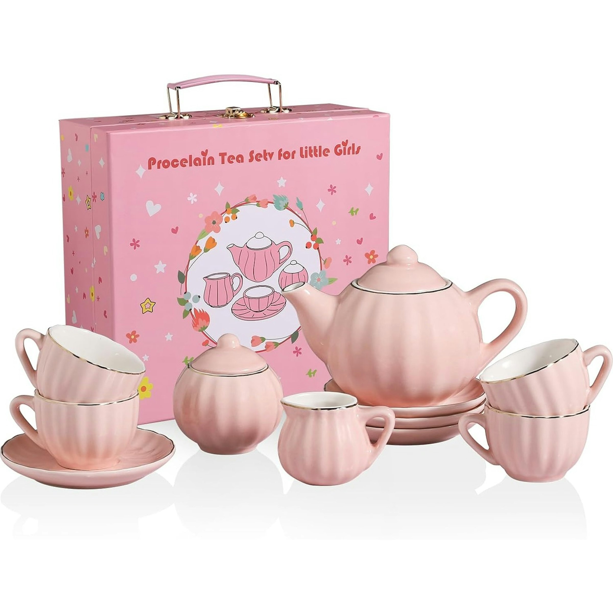 Blush Pink Porcelain Children’s Tea Party Set
