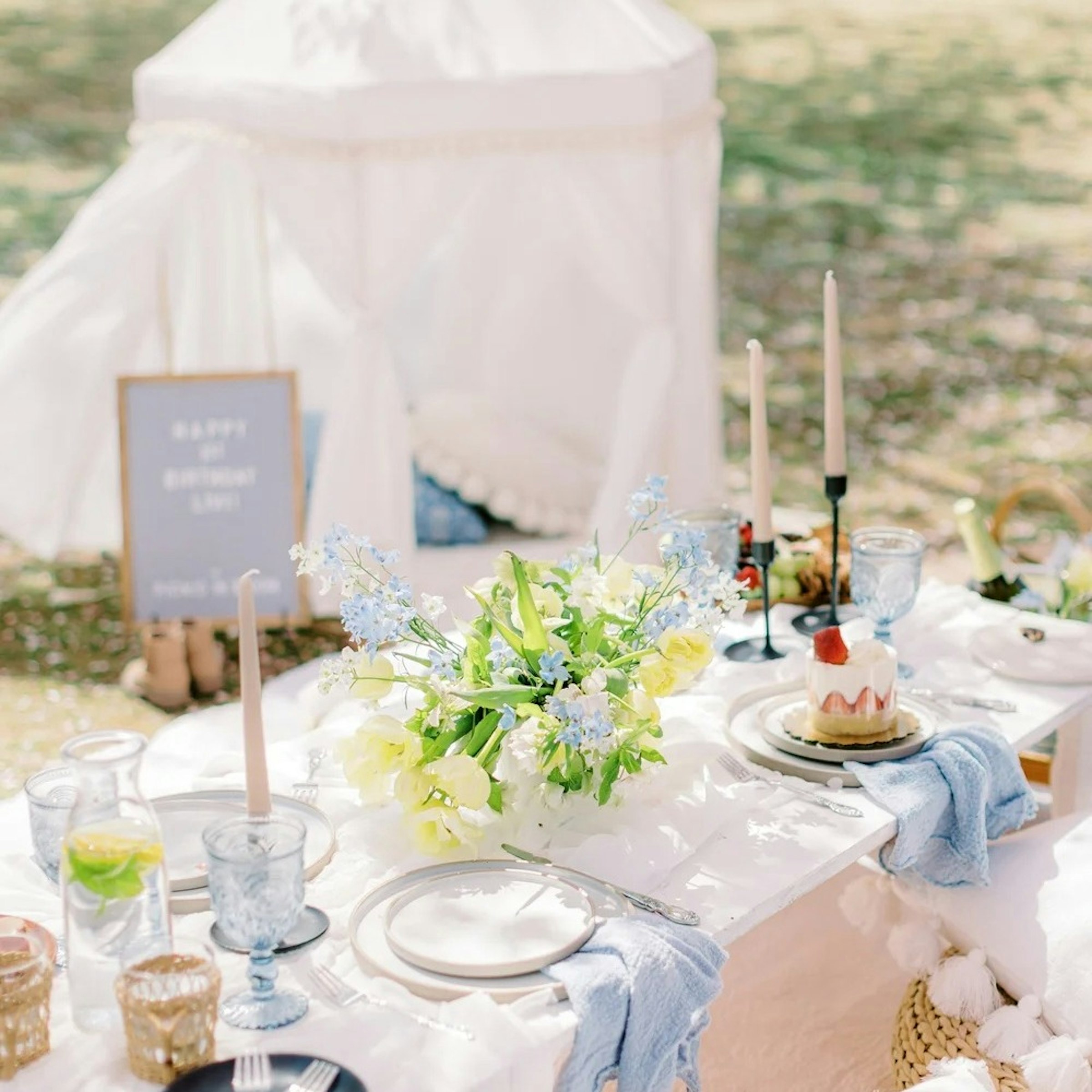 Low White Picnic Table 26" x 66" x 14"