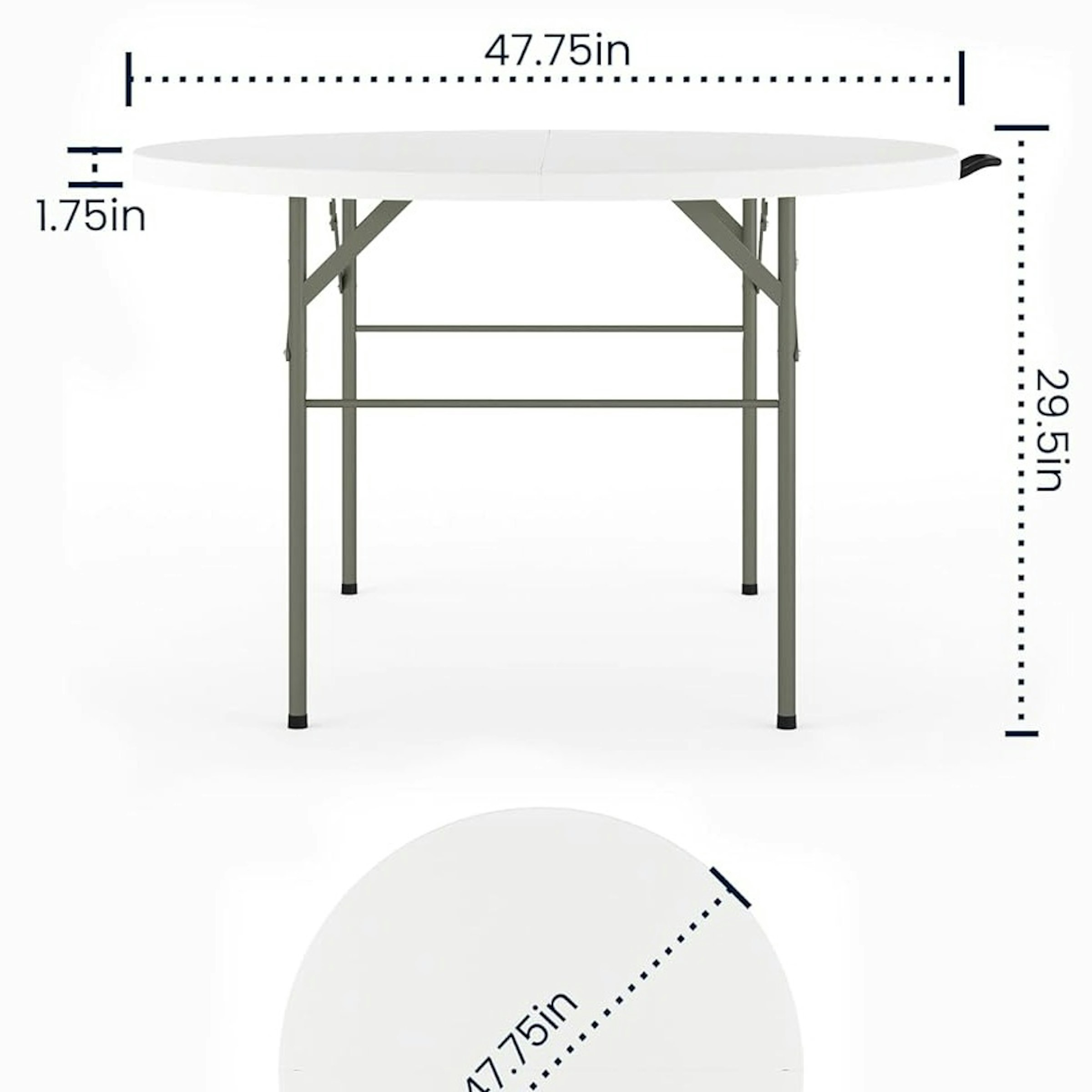 4-Foot Round Folding Event Table — Collect Sisu