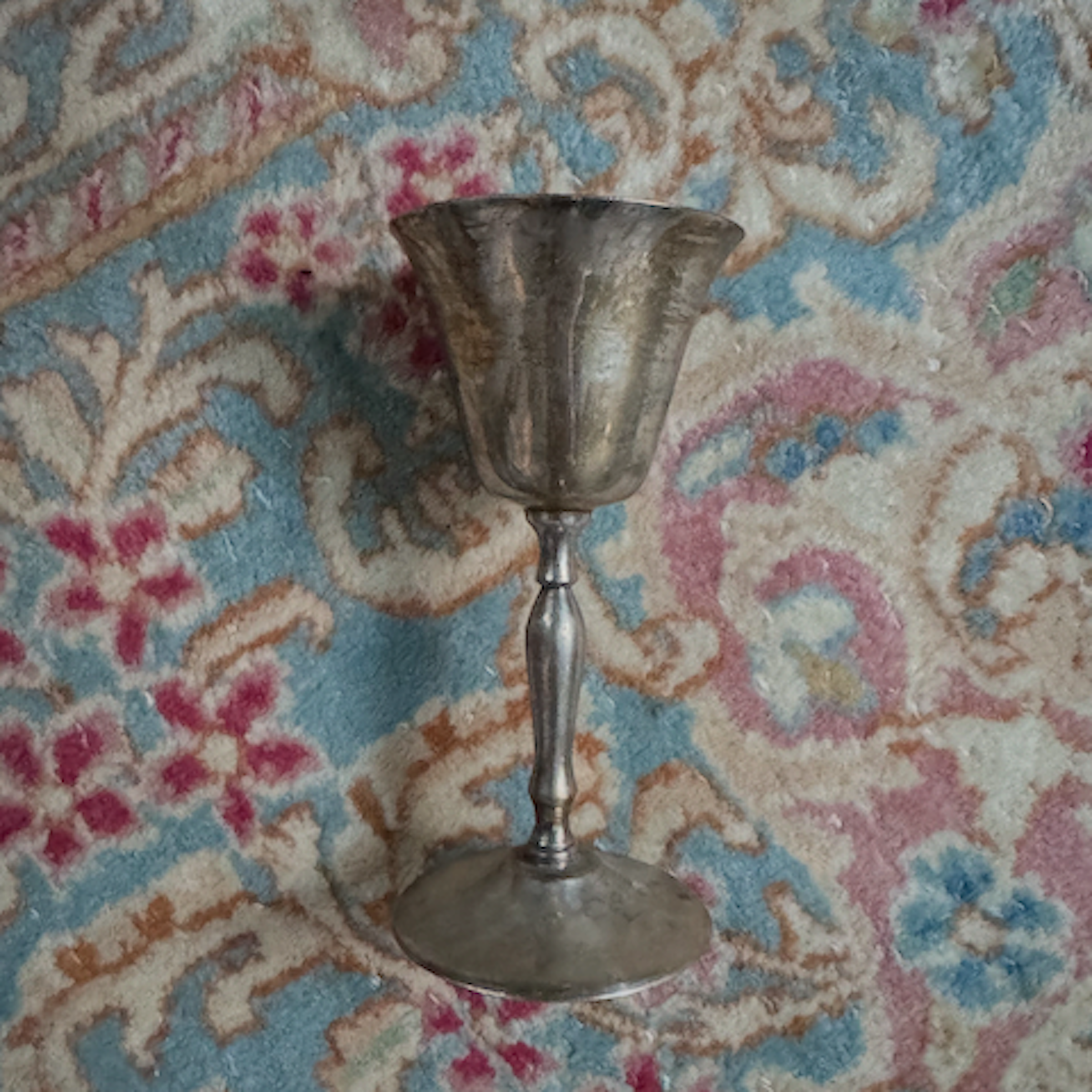 Vintage Silver-Tone Metal Chalice