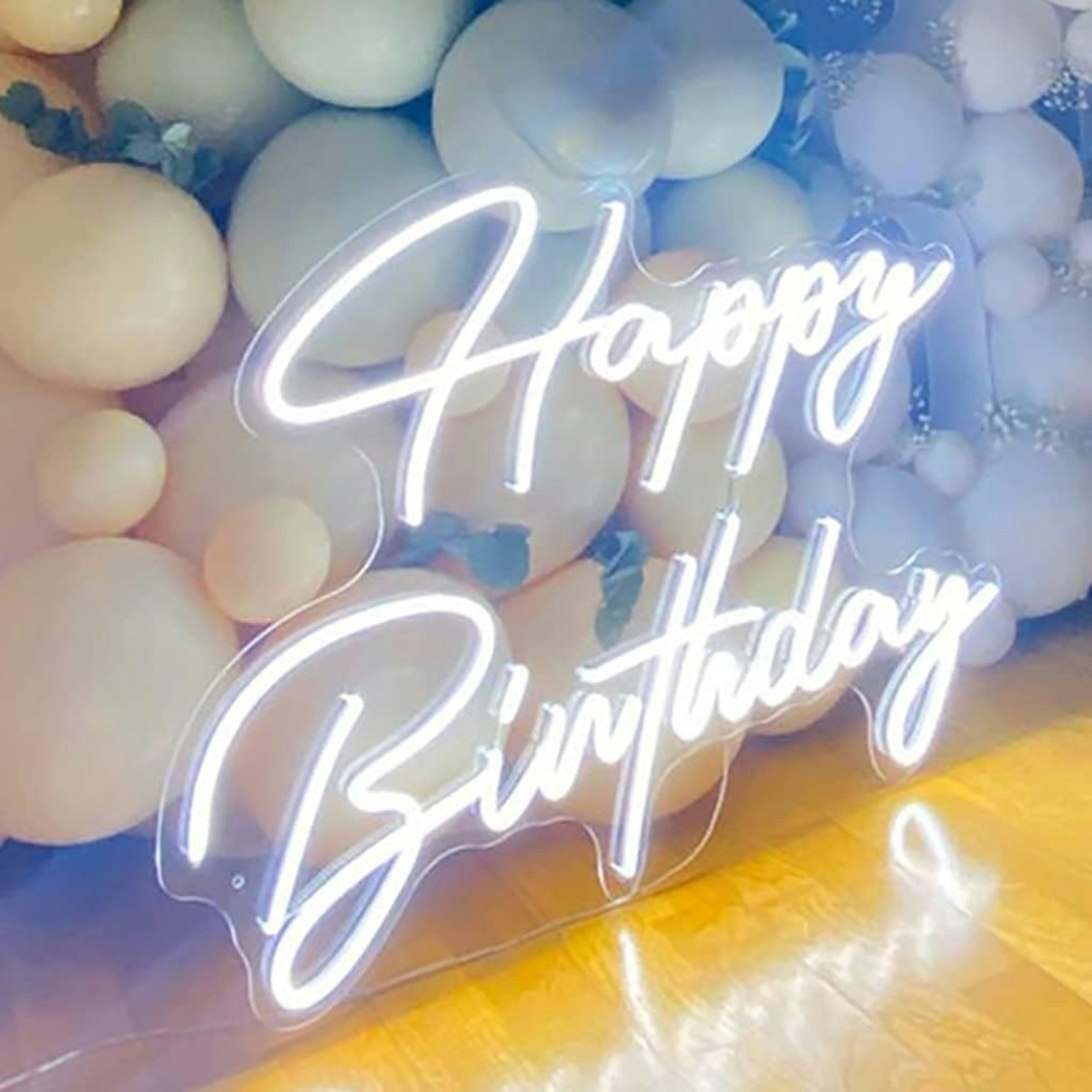 Happy Birthday LED Neon Sign (Acrylic Script)