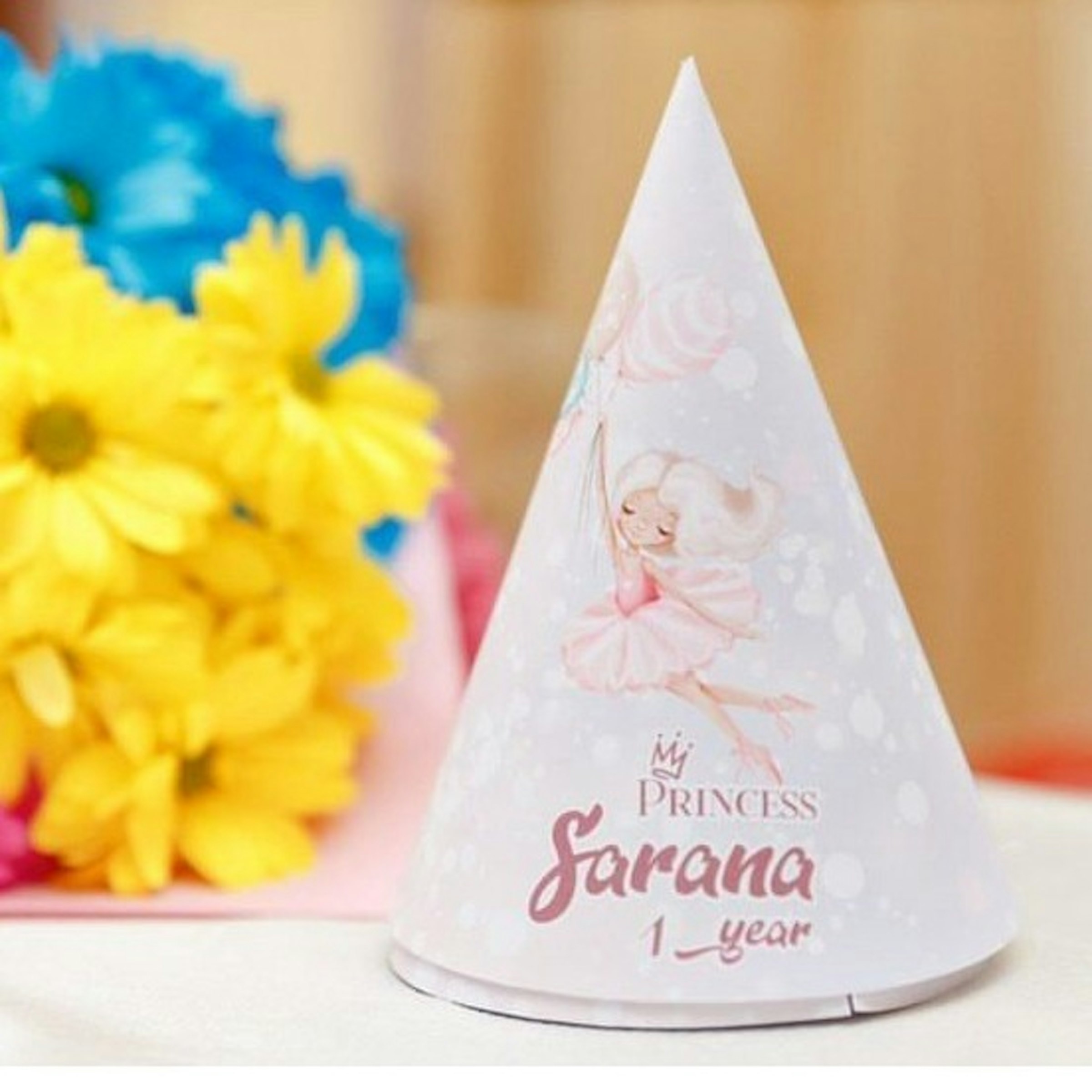 Custom Princess Party Hats (Personalized)