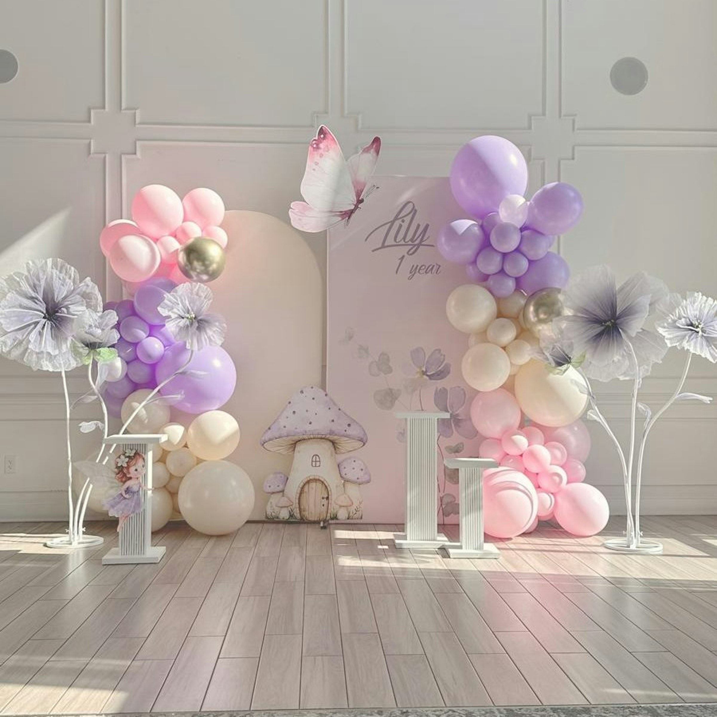 Complete Fairy Garden Birthday Setup (1st Birthday)