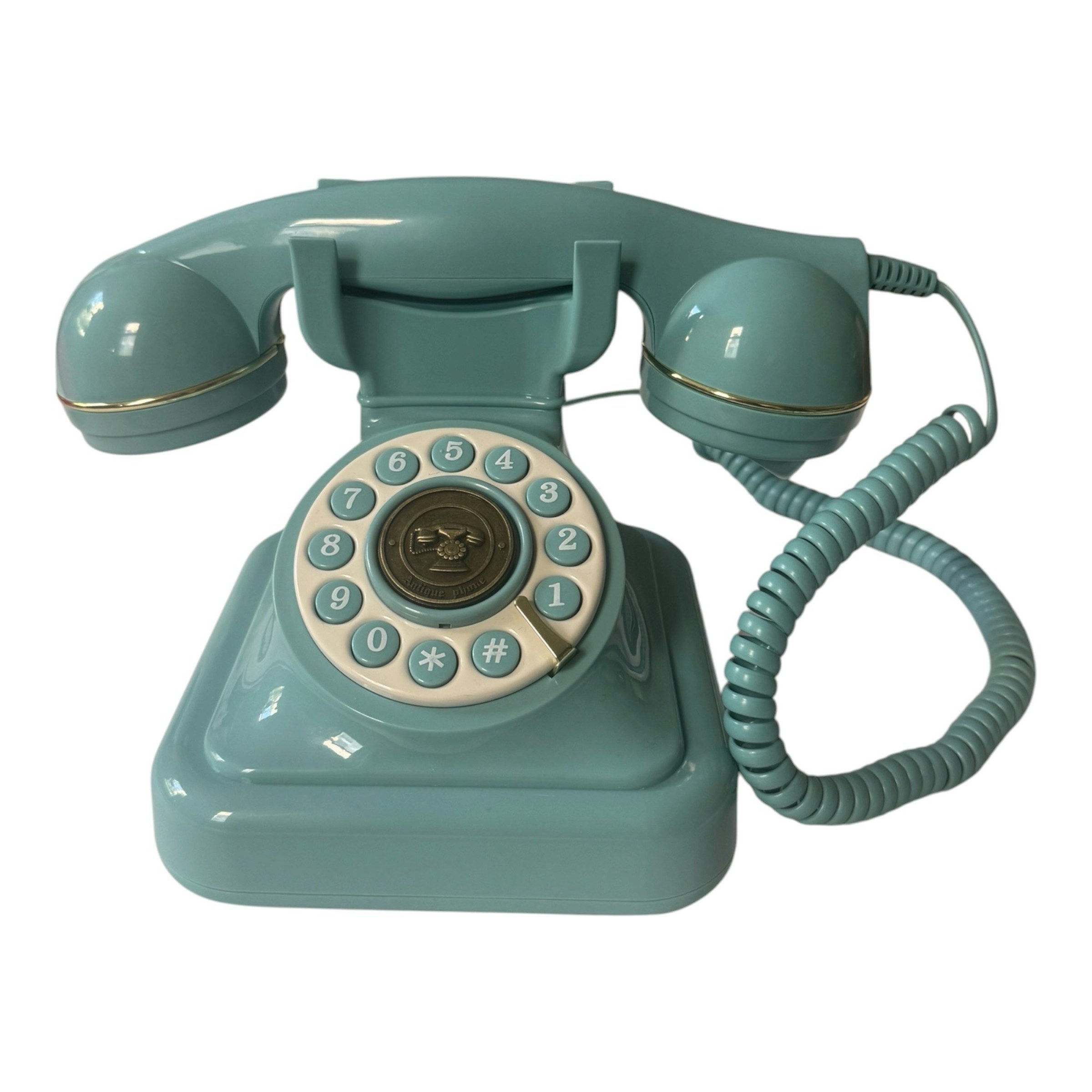 Retro Teal Audio Guest Book Phone