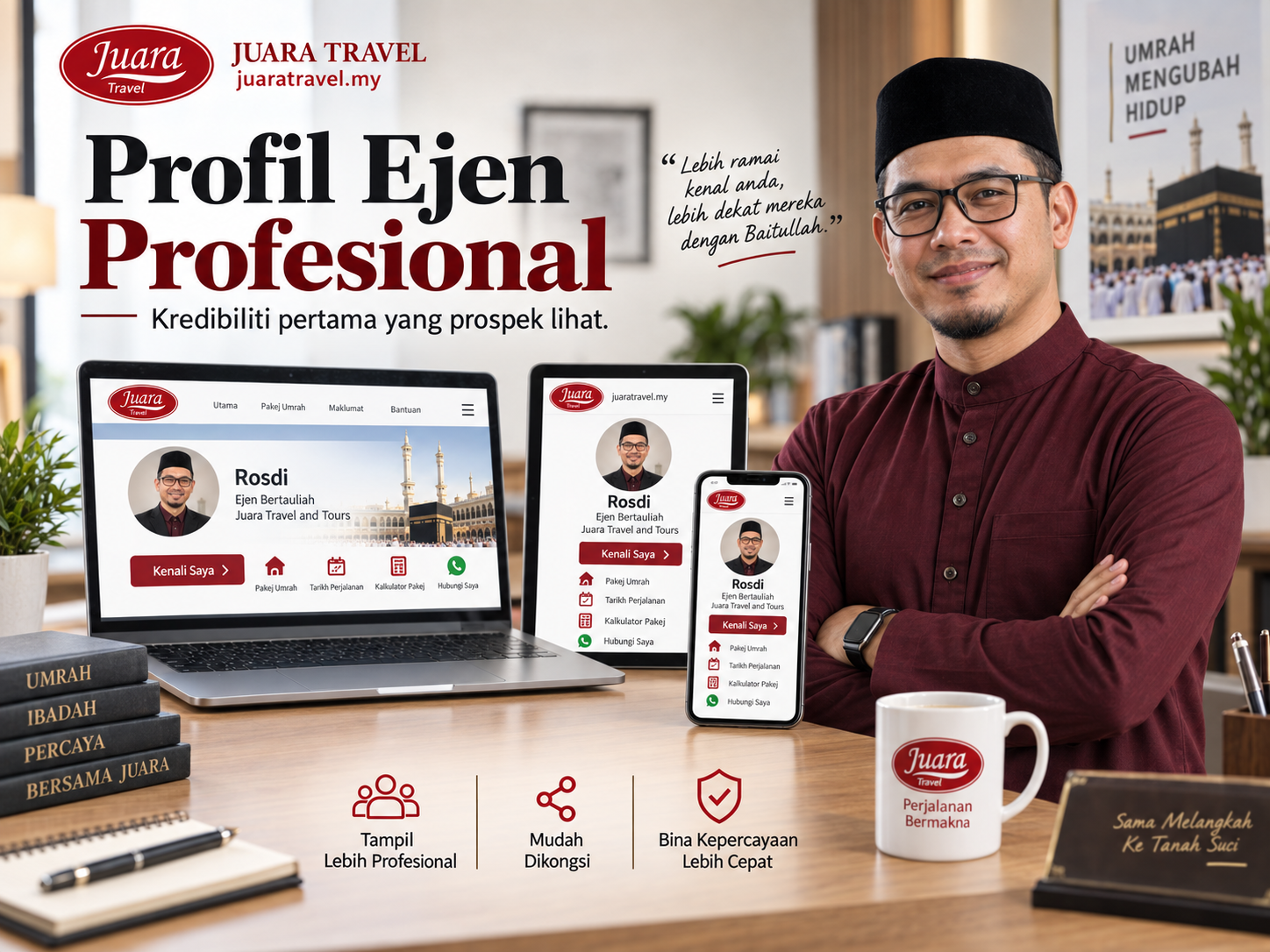 Portrait profesional ejen Umrah