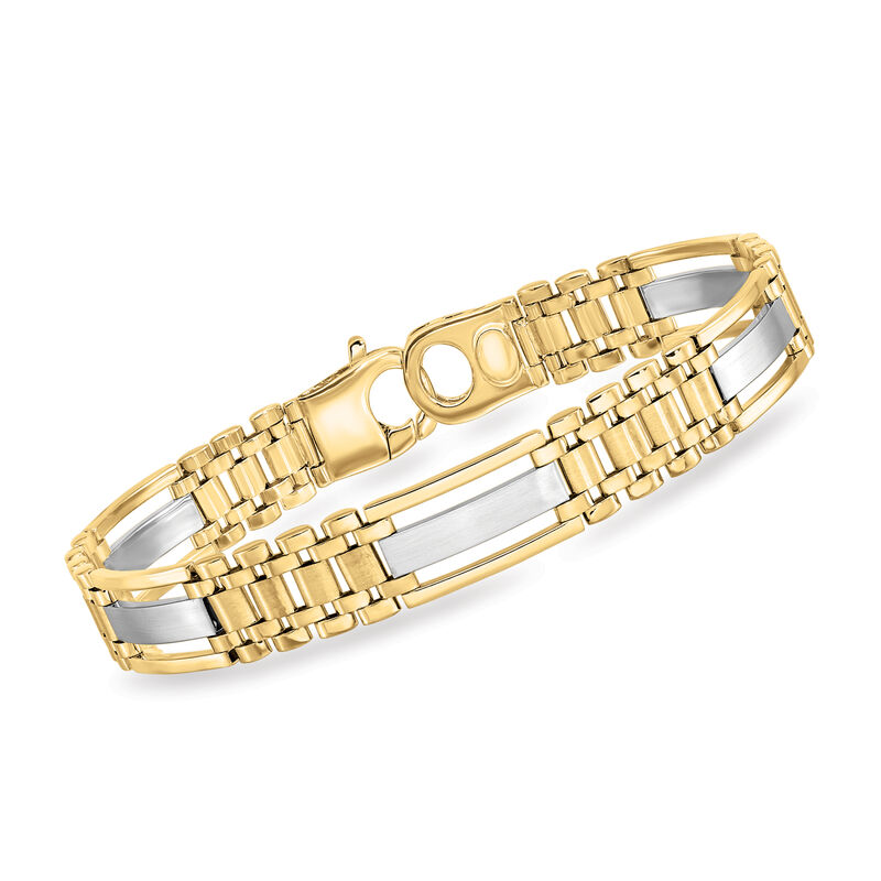 Dual-Tone Executive Link Bracelet