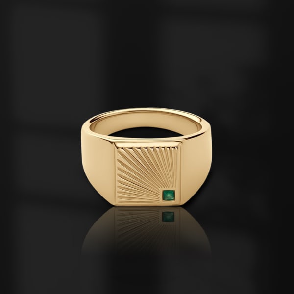 Radiant Square Signet