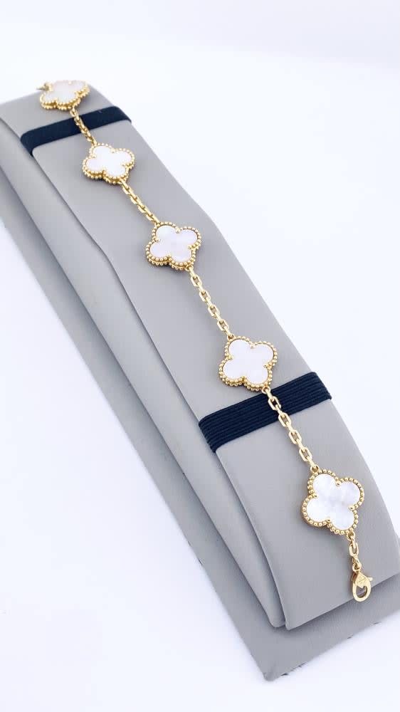 Moonlit Clover Blossom Bracelet