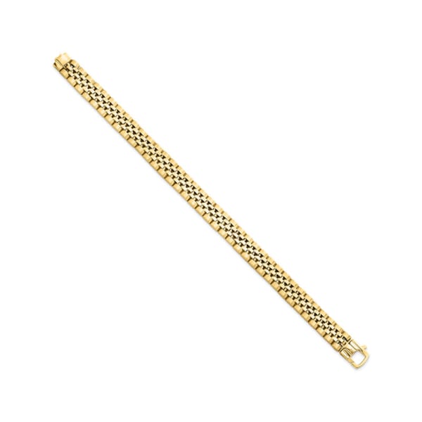 Imperial Box-Weave Gold Bracelet
