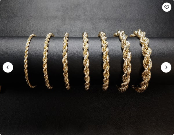 Rope Twist Chain Handchain