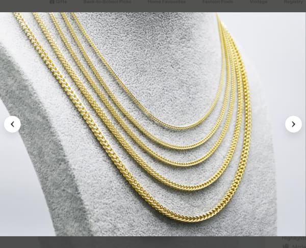 Franco Feta Chain  Necklace 3