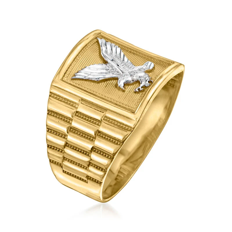 Golden Eagle Sovereign Ring 