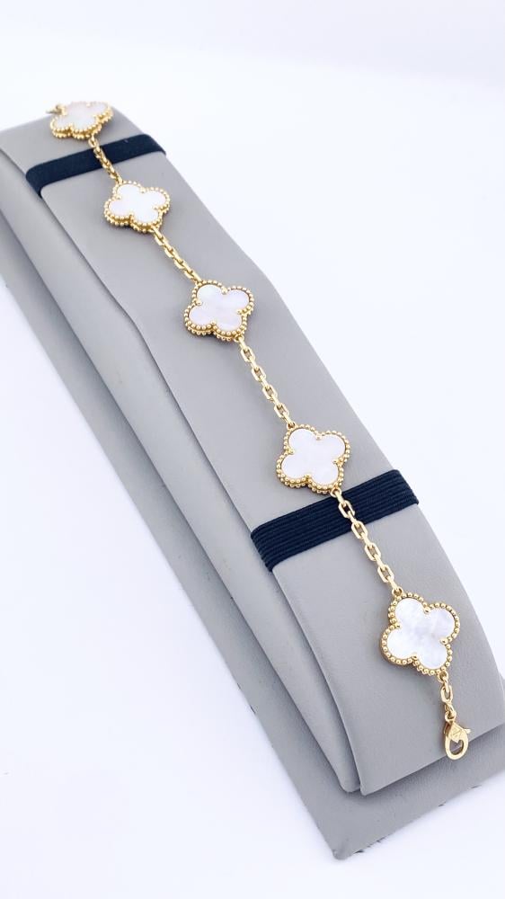 Moonlit Clover Blossom Bracelet