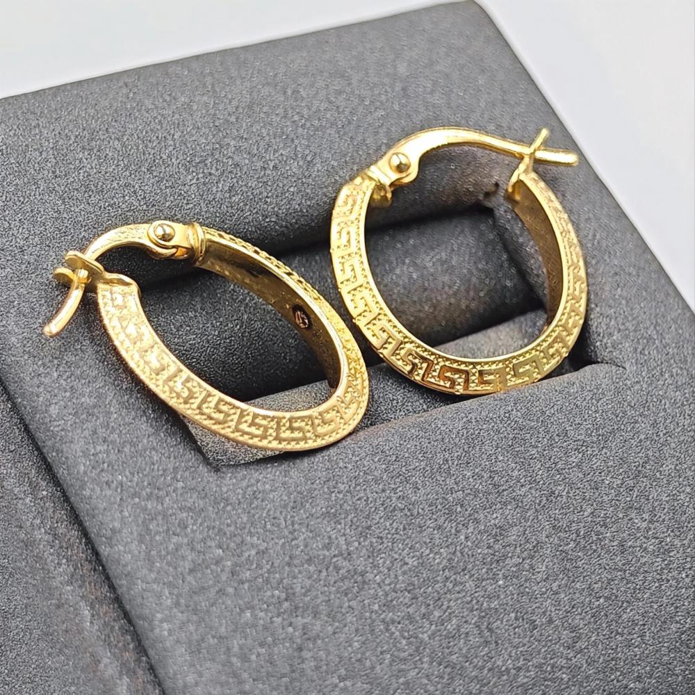 Regal Meander Gold Hoops