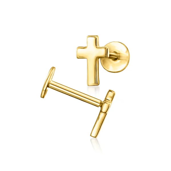 Pure Faith Mini Cross Studs