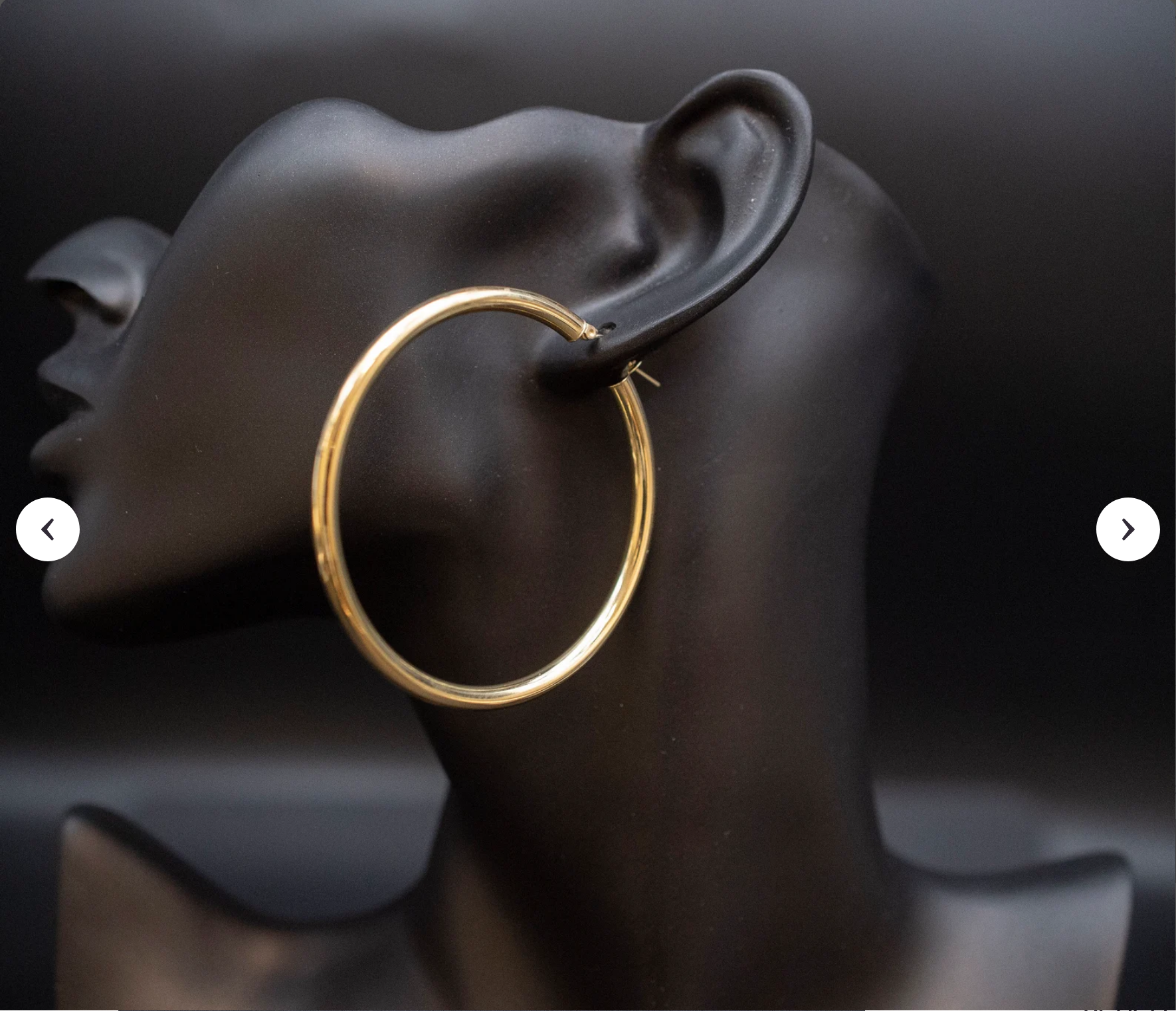 Gold Hoops Earrings