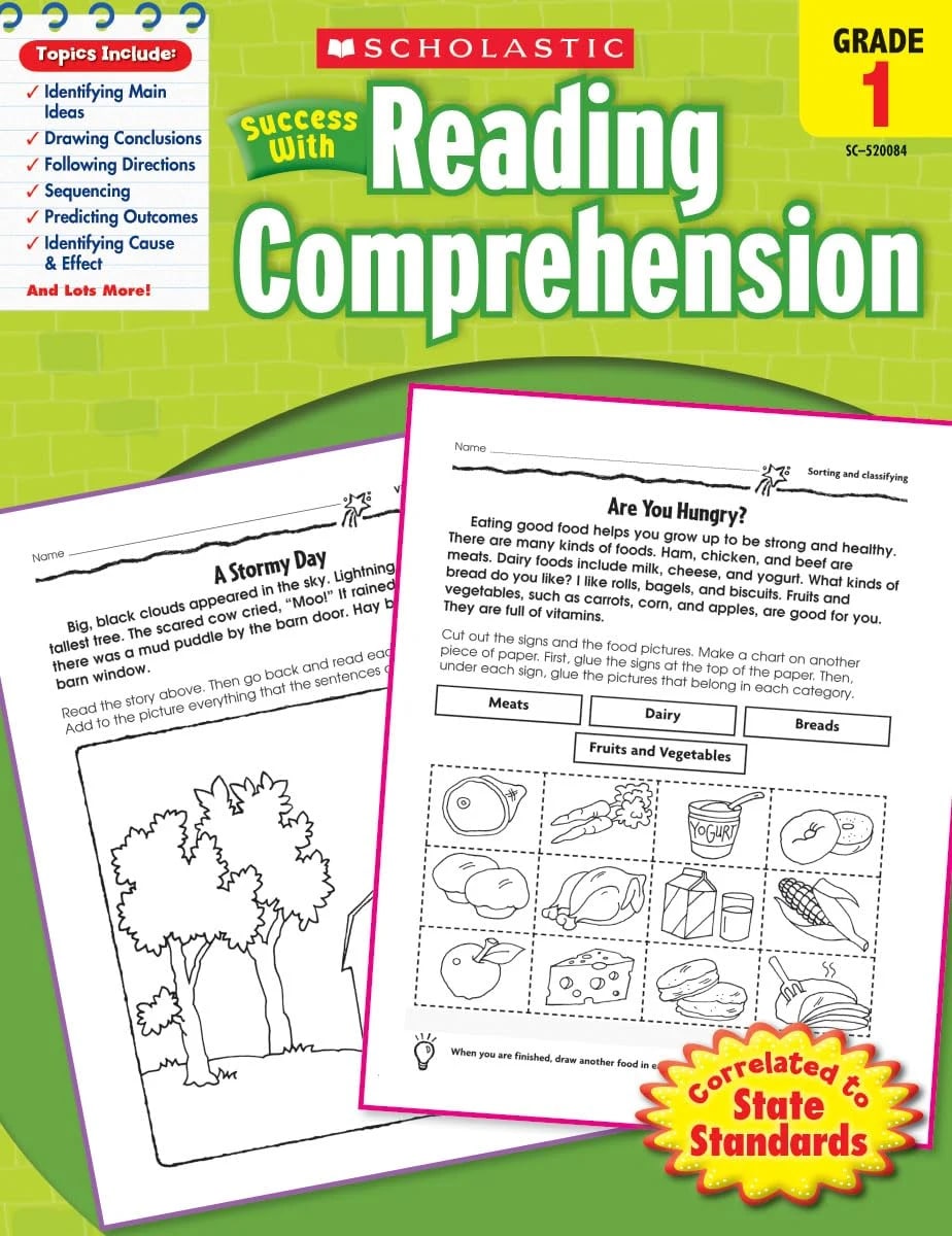 Scholastic Success With Reading Comprehension: Grade 1