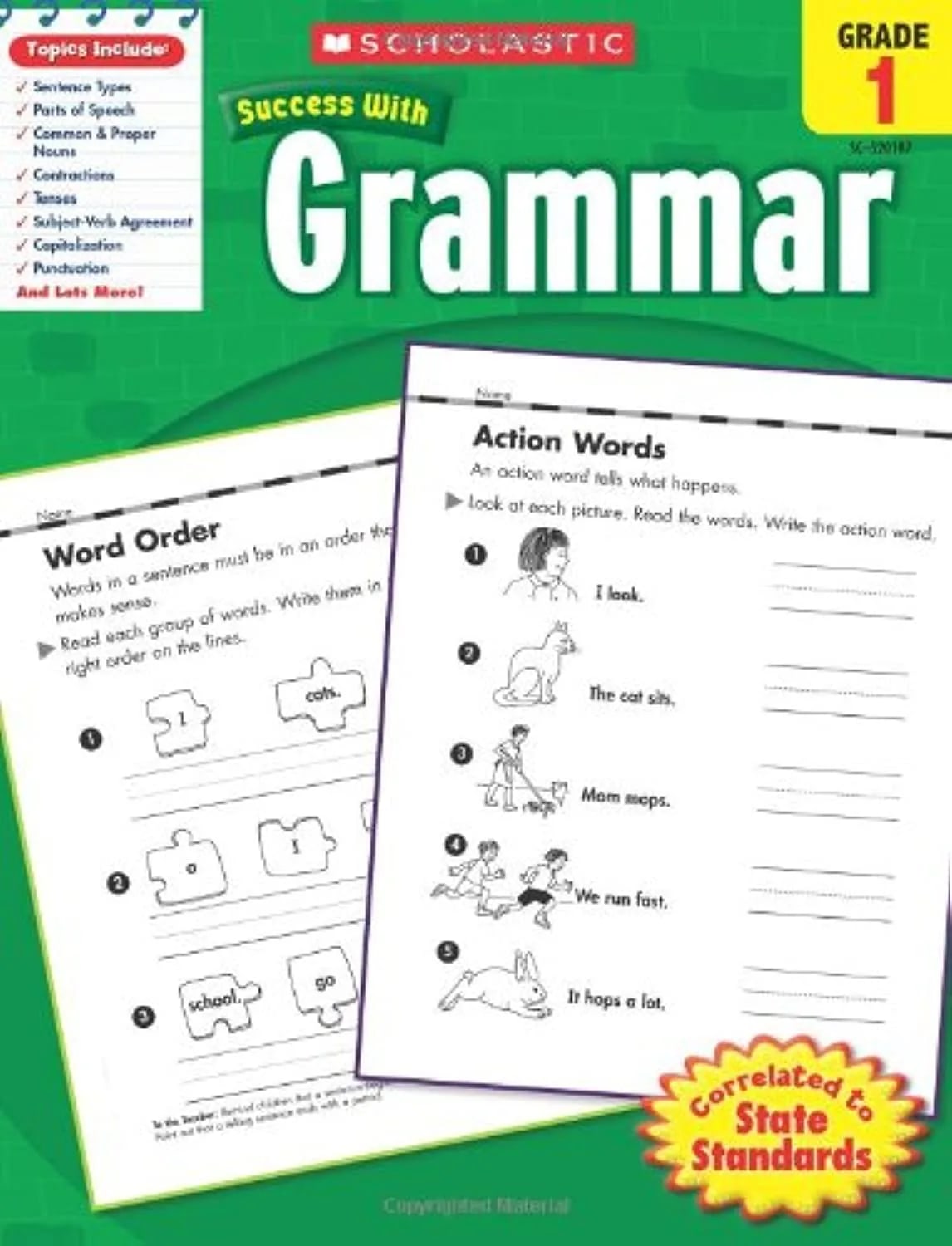 Scholastic Success With Grammar: Grade 1