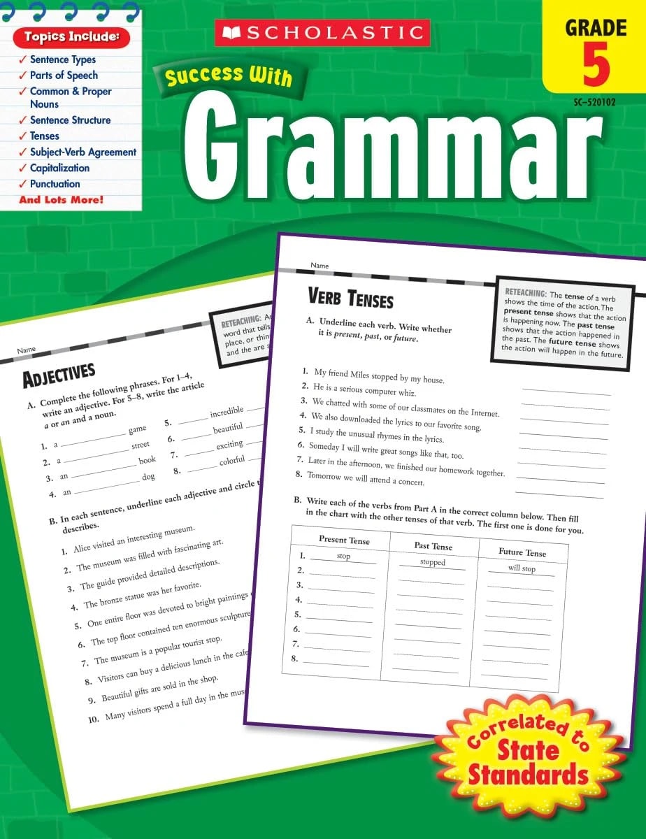 Scholastic Success With Grammar: Grade 5