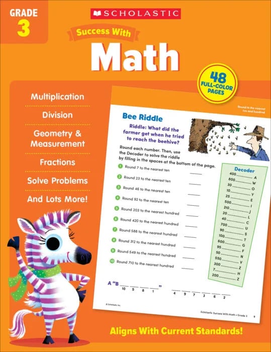 Scholastic Success With Math: Grade 3