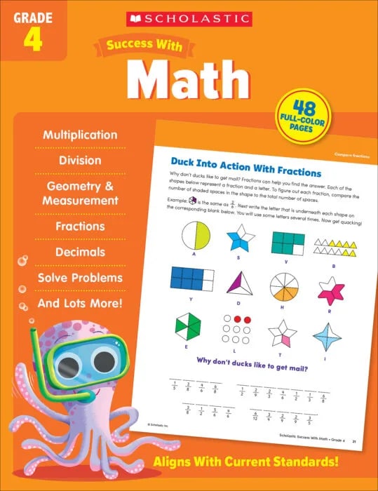 Scholastic Success With Math: Grade 4