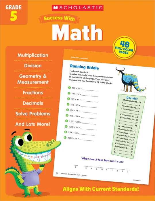 Scholastic Success With Math: Grade 5