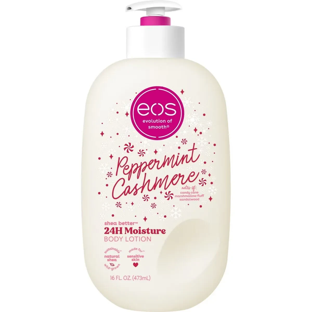 eos Holiday Peppermint Cashmere Body Lotion