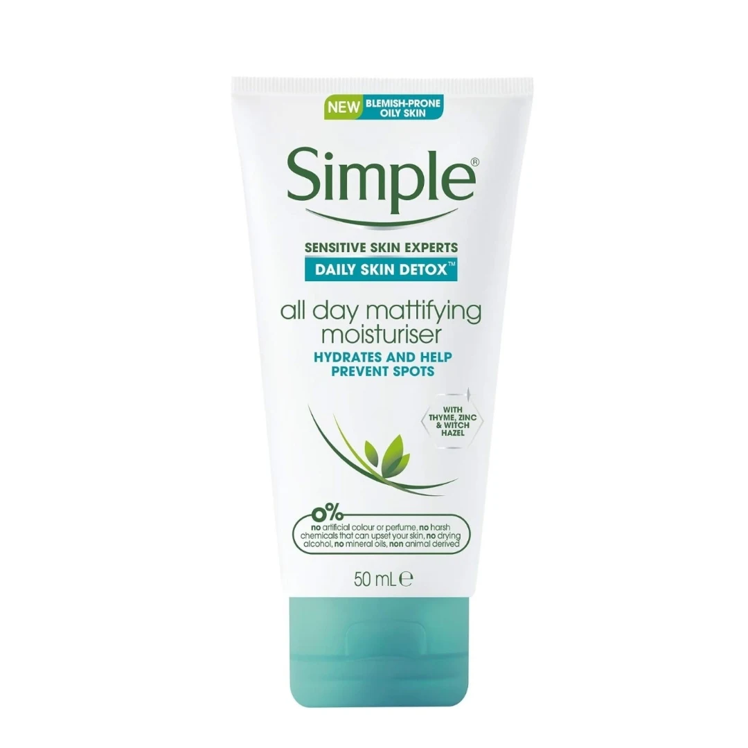 Simple Daily Skin Detox All Day Mattifying face cream 50ML