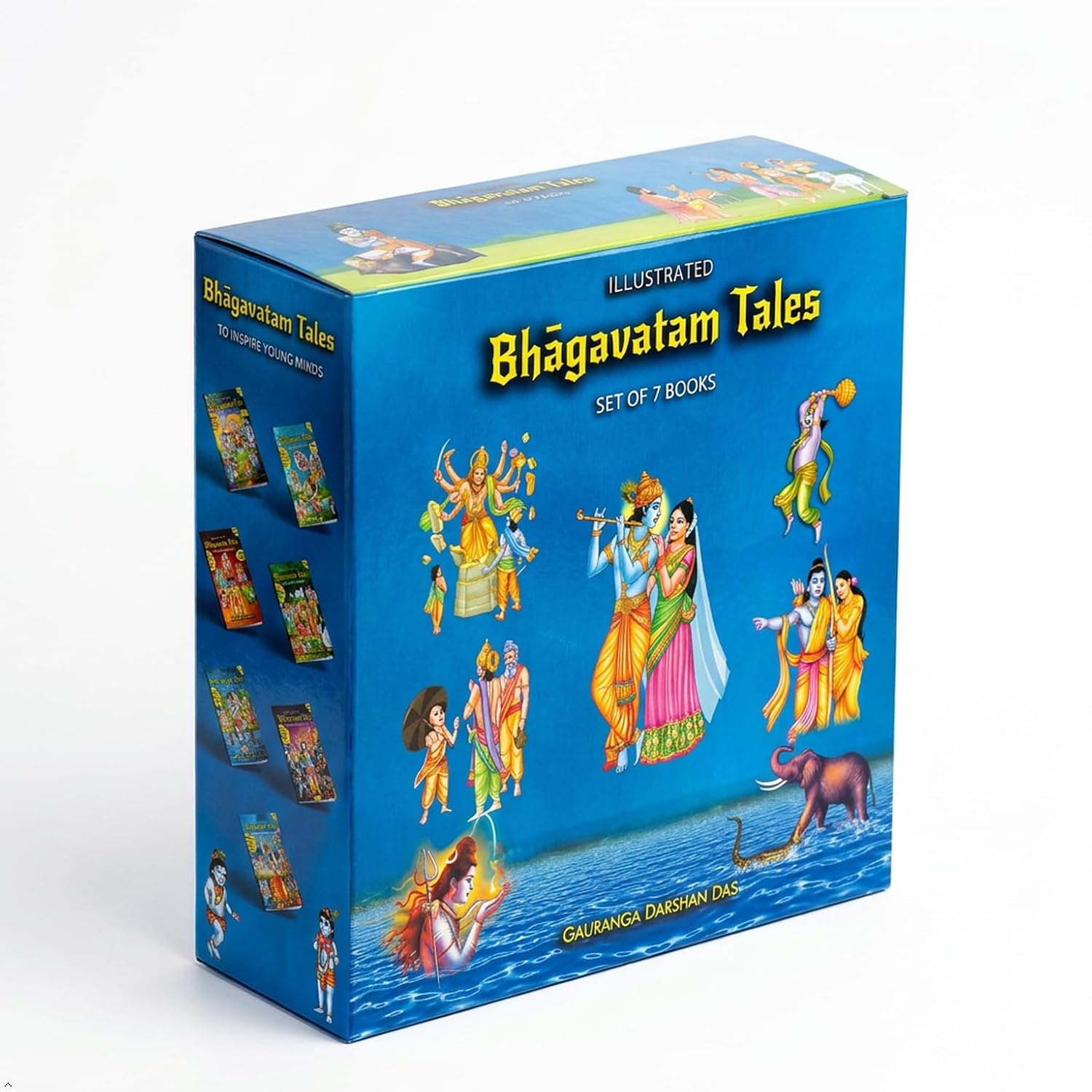 Illustrated Bhagwatam Tales Set | Complete Collection (Books 1–7) | 70+ Inspiring Stories from Srimad Bhagavatam | Krishna Stories, Vedic ... Book Set for Children | ISKCON Books: 1-7