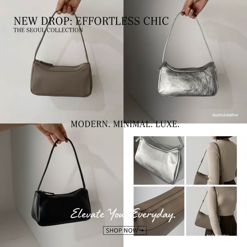 Bucks & Leather 簡約IG風小方包