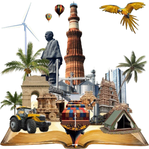 World of learning bursting from a book