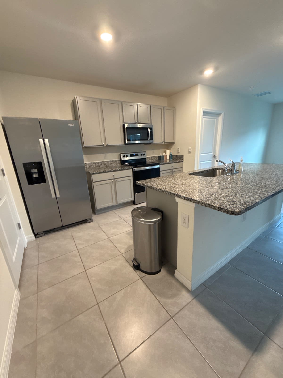 Spotless kitchen cleaned by Blue Bin Crew