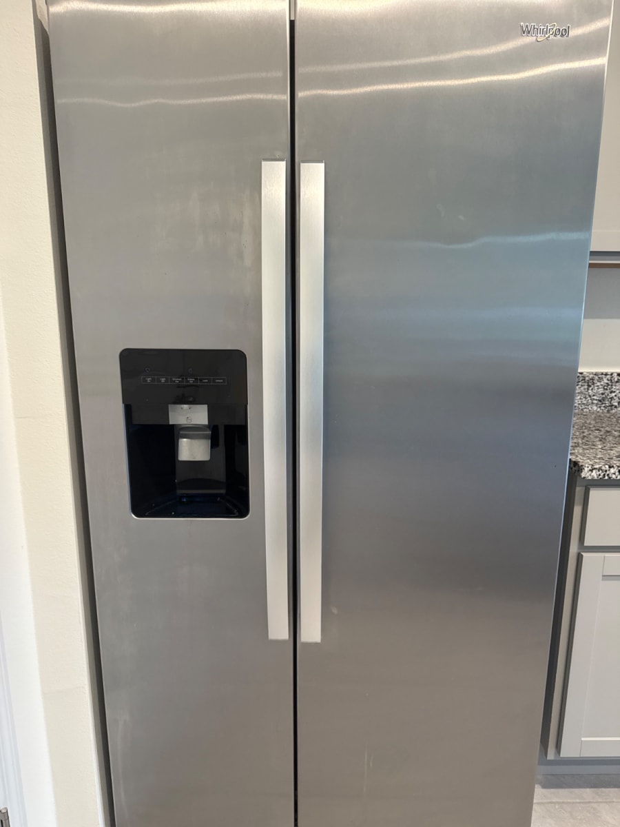 Refrigerator after Blue Bin Crew cleaning
