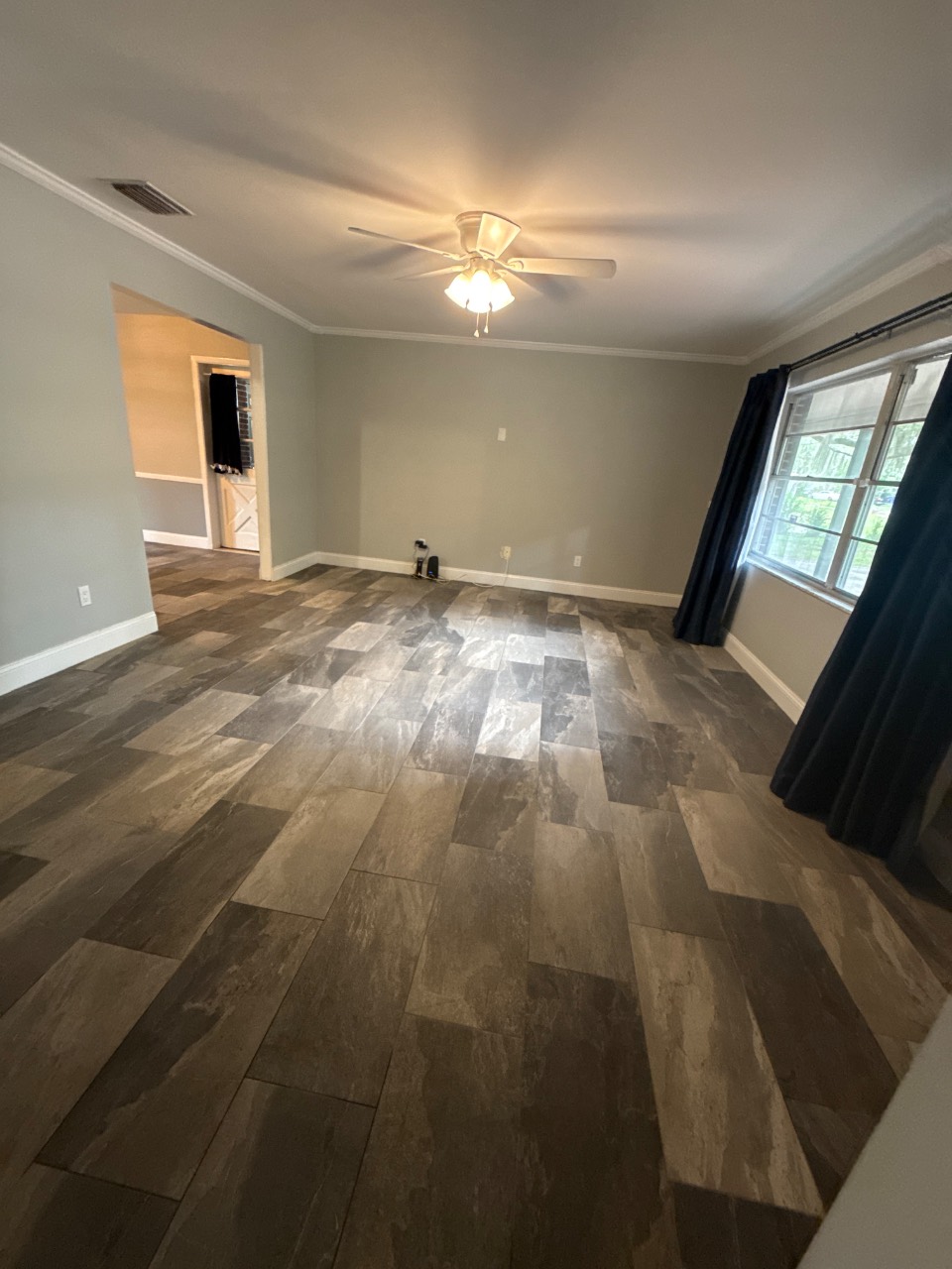 Living room after