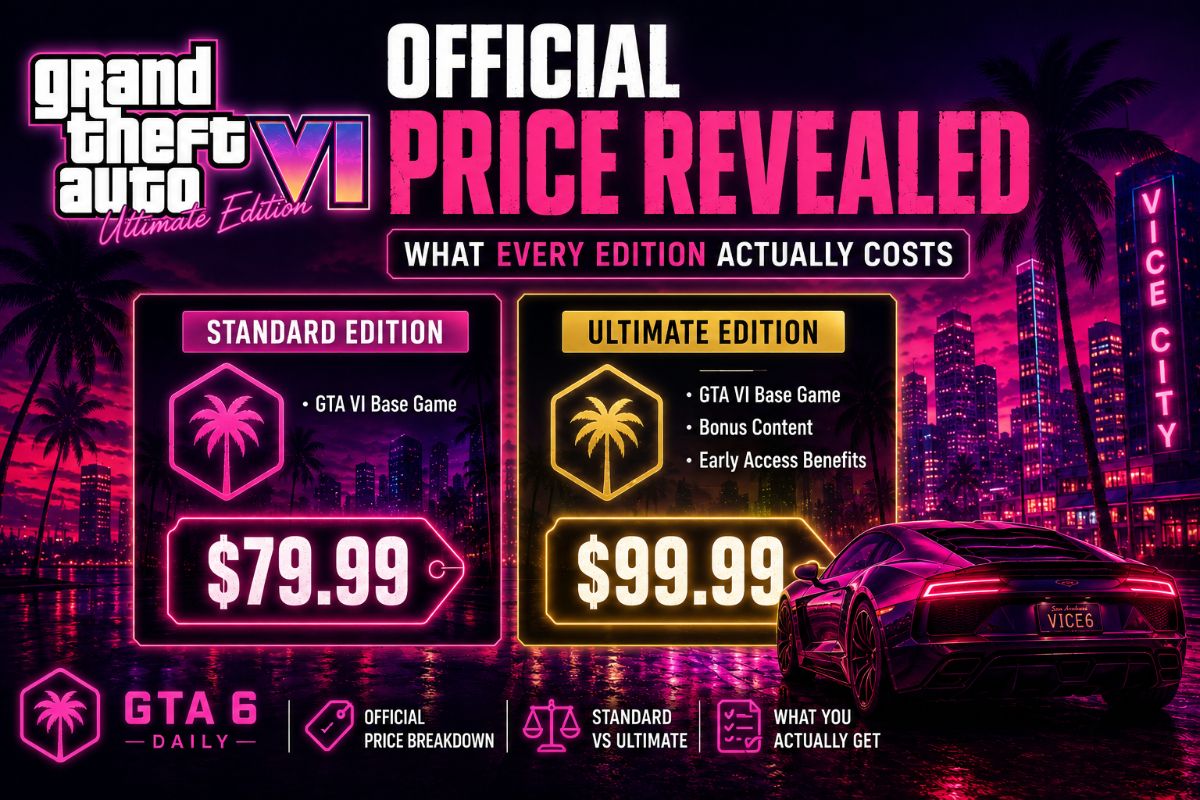 GTA 6 Official Price Revealed: What Every Edition Actually Costs