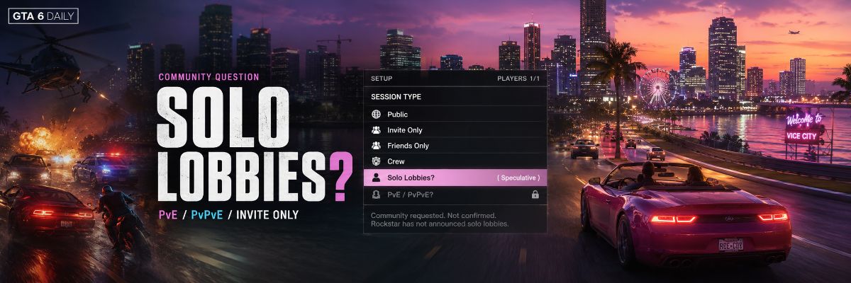 Will GTA 6 Online Have Solo Lobbies? by GTA6 Daily
